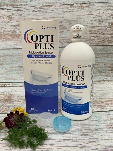Раствор для линз Opti plus ( Корея)